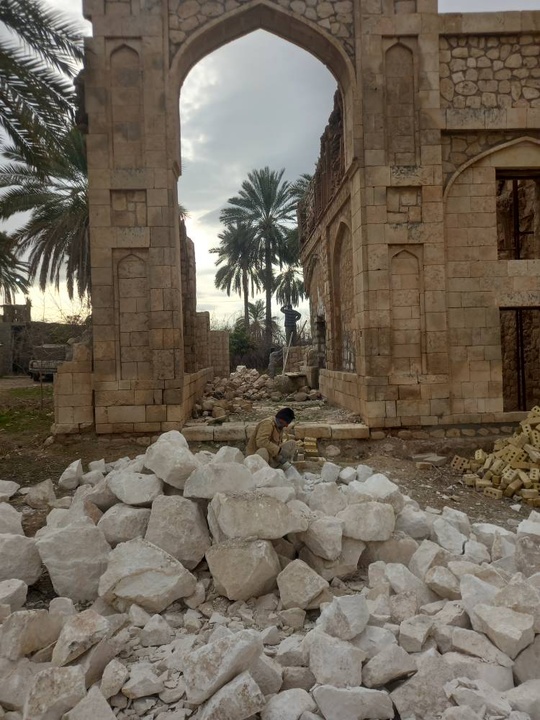 مرمت بقعه شیخ خلیفه در خفر آغاز شد