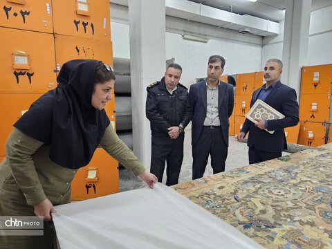 بازدید فرمانده یگان حفاظت میراث‌فرهنگی کشور از موزه‌فرش ایران