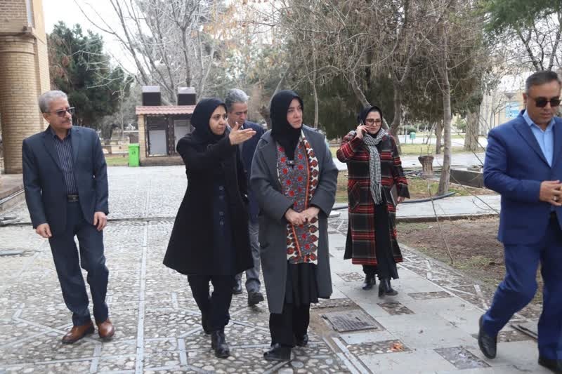 بازدید معاون صنایع‌دستی و هنرهای سنتی کشور از مجموعه تاریخی دولتخانه صفوی/ کاخ چهلستون؛ ظرفیتی برای توسعه گردشگری قزوین