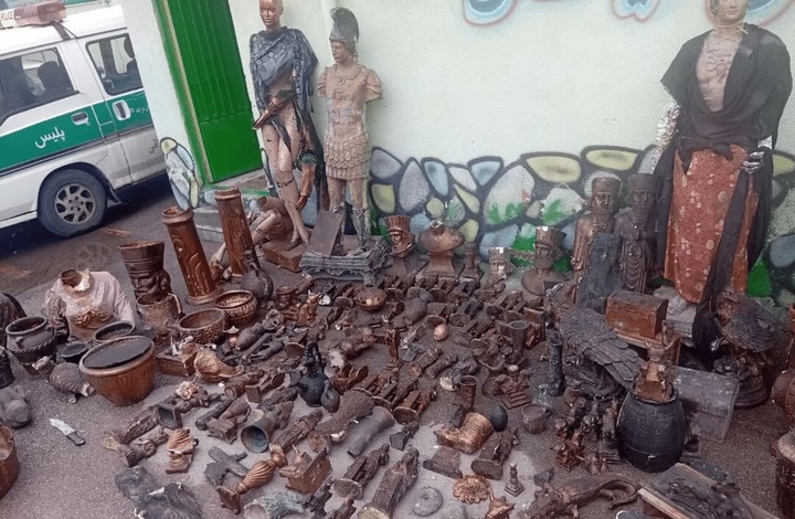 کشف ۱۷۵ قطعه شی تقلبی منتسب به دوره قبل از اسلام در مراغه