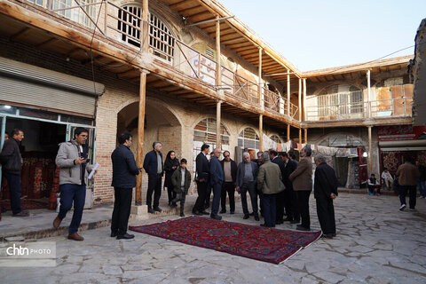 بازدید مدیرعامل صندوق توسعه و احیای بناهای تاریخی و فرهنگی از قلب تاریخی نهاوند