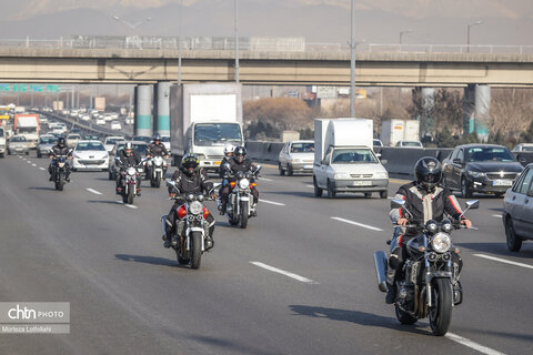 رالی تور موتورسواری فجر در مسیر تهران_لواسان