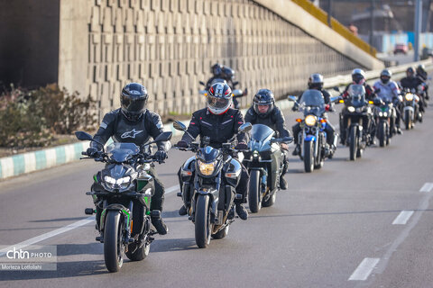 رالی تور موتورسواری فجر در مسیر تهران_لواسان