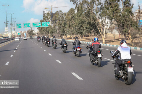 رالی تور موتورسواری فجر در مسیر تهران_لواسان