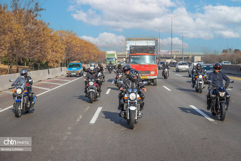 رالی تور موتورسواری فجر در مسیر تهران_لواسان