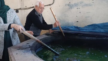 رشته رنگرزی سنتی در همدان احیا شد