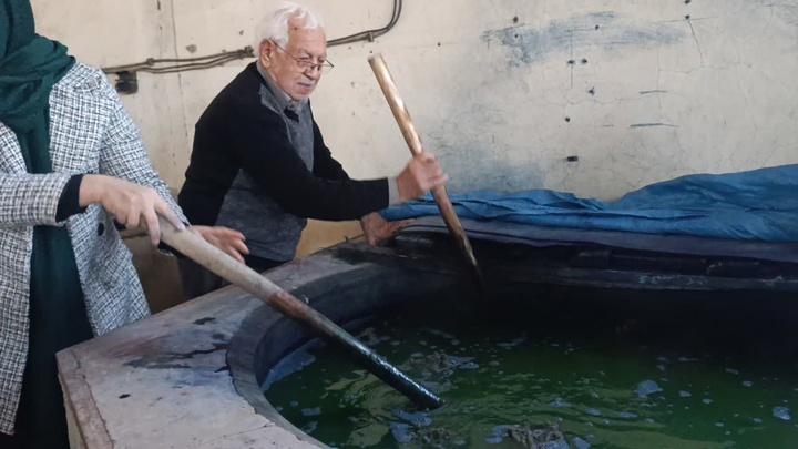 رشته رنگرزی سنتی در همدان احیا شد