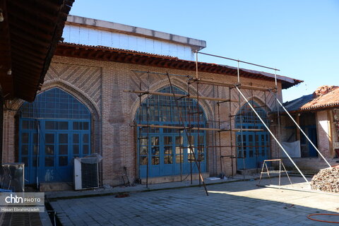 مرمت مدرسه تاریخی حائری بابل