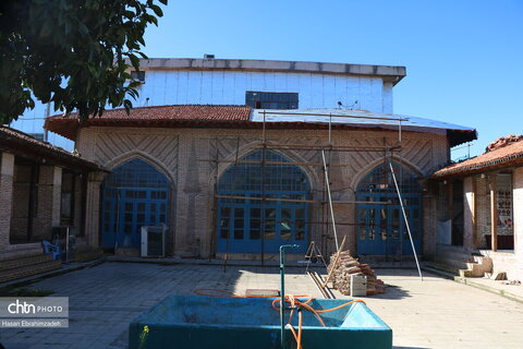 مرمت مدرسه تاریخی حائری بابل