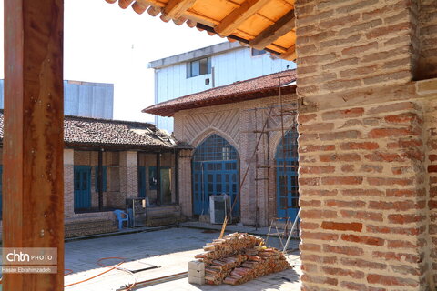 مرمت مدرسه تاریخی حائری بابل