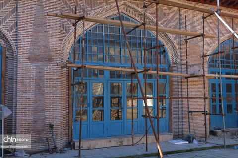 مرمت مدرسه تاریخی حائری بابل