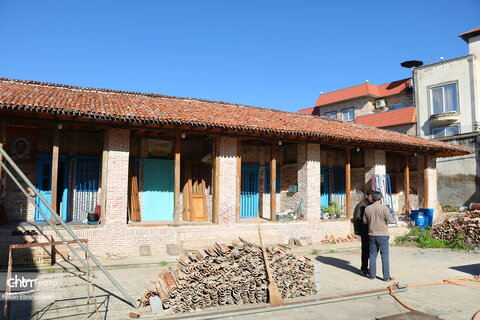 مرمت مدرسه تاریخی حائری بابل