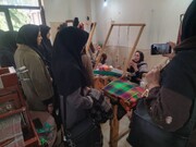 بازدید هنرآموزان رشته طراحی و دوخت از کارگاه حفظ و احیای نساجی سنتی در قزوین