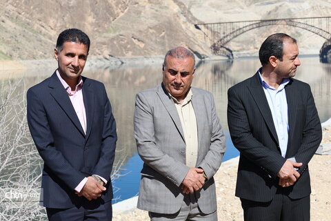 حضور مهندس صادقی در سد کارون 4