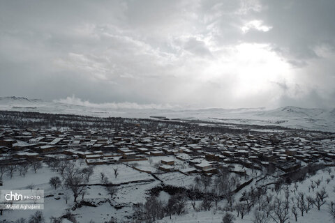 نگین سبز الوند، در آغوش سرد زمستان