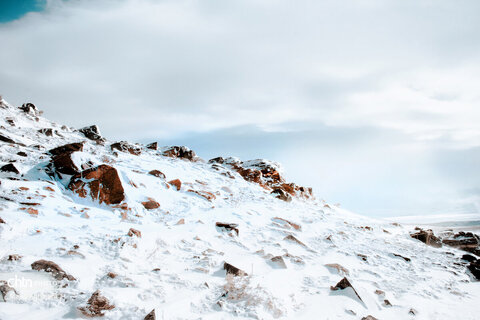 نگین سبز الوند، در آغوش سرد زمستان