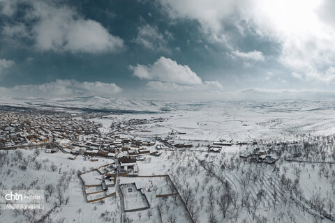 نگین سبز الوند، در آغوش سرد زمستان
