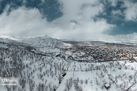 نگین سبز الوند، در آغوش سرد زمستان