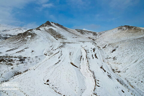 نگین سبز الوند، در آغوش سرد زمستان