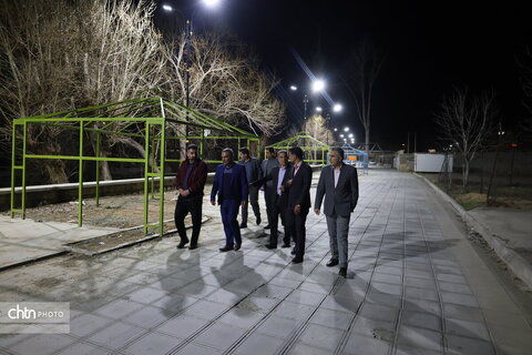 بازدید مهندس صادقی از تاسیسات گردشگری