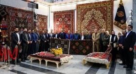 مکان جدید پاویون فرش دستباف چهارمحال و بختیاری در فرودگاه بین‌المللی شهرکرد رونمایی شد