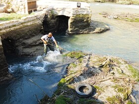 آماده‌سازی محوطه آسیاب‌ها و آبشارهای شوشتر در آستانه نوروز ۱۴۰۵