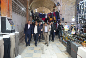 سامان‌دهی بازار تاریخی زرند، با همکاری ارکان اجرایی و کسبه