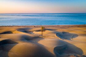 ساحل «دَرَک» بلوچستان؛ جایی که کویر و دریا در آغوش هم دیدنی می‌شود