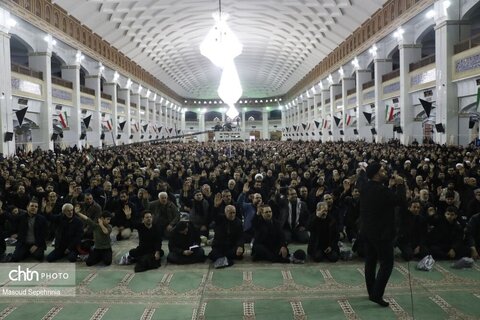 مراسم خودجوش سوگواری شهادت آیت الله خامنه‌ای در تبریز