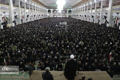 مراسم خودجوش سوگواری شهادت آیت الله خامنه‌ای در تبریز