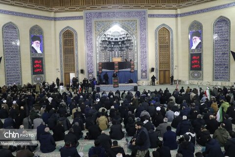 مراسم خودجوش سوگواری شهادت آیت الله خامنه‌ای در تبریز