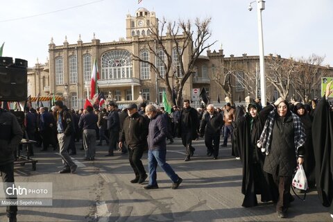 راهپیمایی عظیم مردم تبریز در سوگ رهبر انقلاب اسلامی و محکومیت جنایت بزرگ اسرائیل و آمریکا