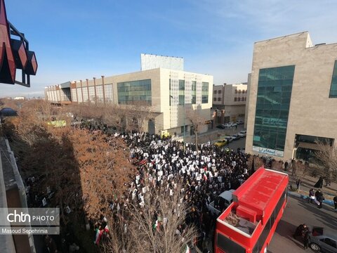 راهپیمایی عظیم مردم تبریز در سوگ رهبر انقلاب اسلامی و محکومیت جنایت بزرگ اسرائیل و آمریکا