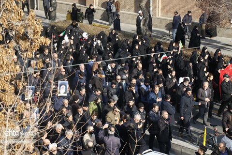 راهپیمایی عظیم مردم تبریز در سوگ رهبر انقلاب اسلامی و محکومیت جنایت بزرگ اسرائیل و آمریکا