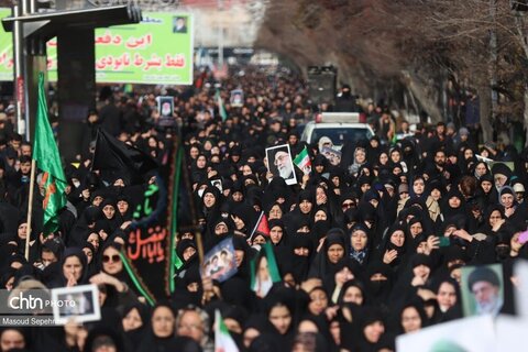 راهپیمایی عظیم مردم تبریز در سوگ رهبر انقلاب اسلامی و محکومیت جنایت بزرگ اسرائیل و آمریکا