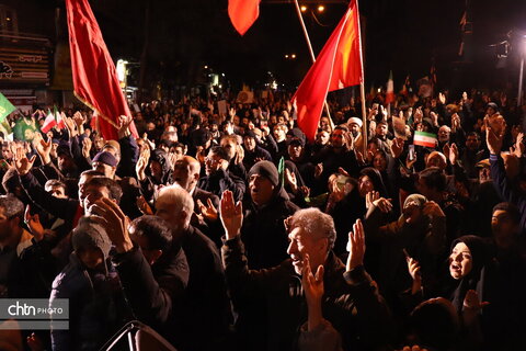 حضور حماسی و متراکم مردم در فلکه دوم تهرانپارس