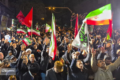 حضور حماسی و متراکم مردم در فلکه دوم تهرانپارس