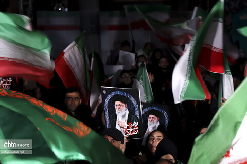 تجمع پرشور عزاداران شهادت رهبری در پیروزی-چهارراه کوکا