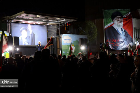 تجمع پرشور عزاداران شهادت رهبری در پیروزی-چهارراه کوکا