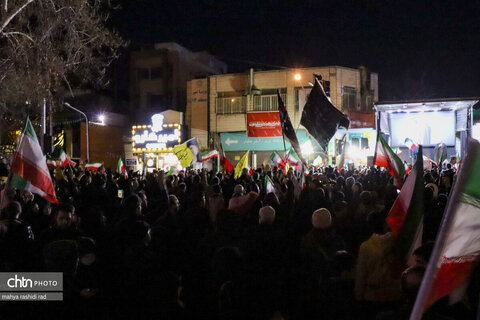 تجمع پرشور عزاداران شهادت رهبری در پیروزی-چهارراه کوکا