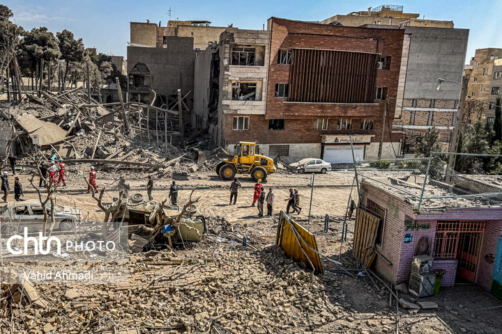 حمله آمریکا و رژیم صهیونیستی به منازل مسکونی و مدرسه در غرب تهران