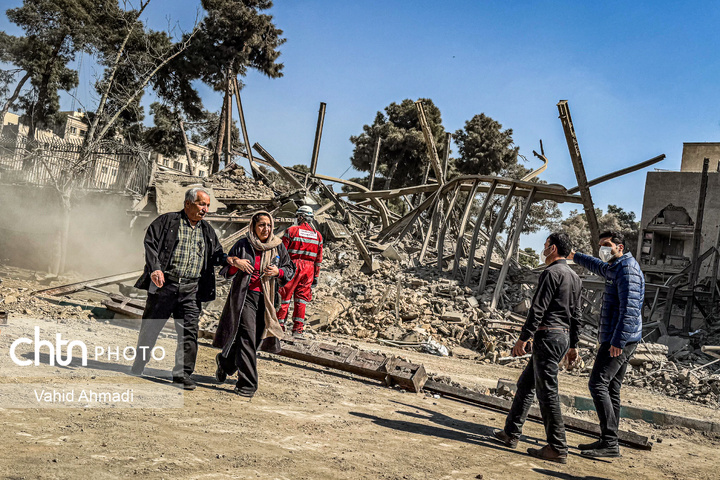 حمله آمریکا و رژیم صهیونیستی به منازل مسکونی و مدرسه در غرب تهران