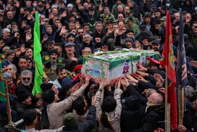 تشییع پیکر مطهر ۳ شهید حمله آمریکایی - صهیونی در اردبیل