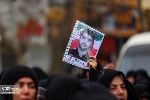 تشییع پیکر مطهر ۳ شهید حمله آمریکایی - صهیونی در اردبیل