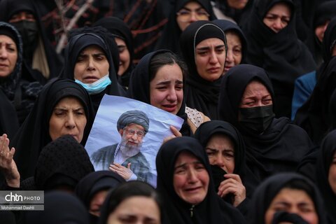 تشییع پیکر مطهر ۳ شهید حمله آمریکایی - صهیونی در اردبیل