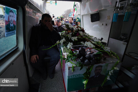 تشییع پیکر مطهر ۳ شهید حمله آمریکایی - صهیونی در اردبیل