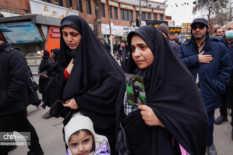 تشییع پیکر مطهر ۳ شهید حمله آمریکایی - صهیونی در اردبیل