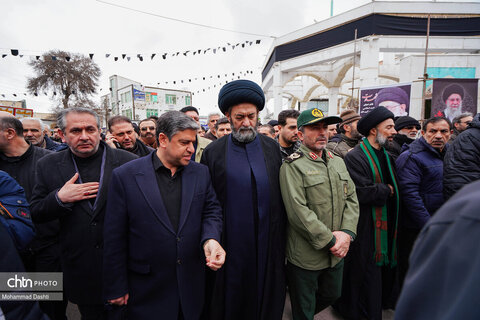 تشییع پیکر مطهر ۳ شهید حمله آمریکایی - صهیونی در اردبیل