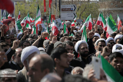 راهپیمایی مردم قم