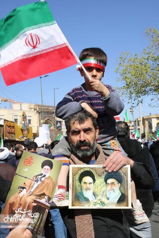 راهپیمایی مردم قم